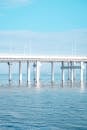 Elegant Bridge Over Calm Blue Ocean Waters
