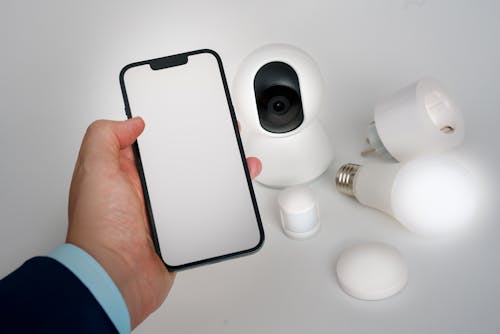 Smart Home Technology Setup with Mobile Control · Free Stock Photo