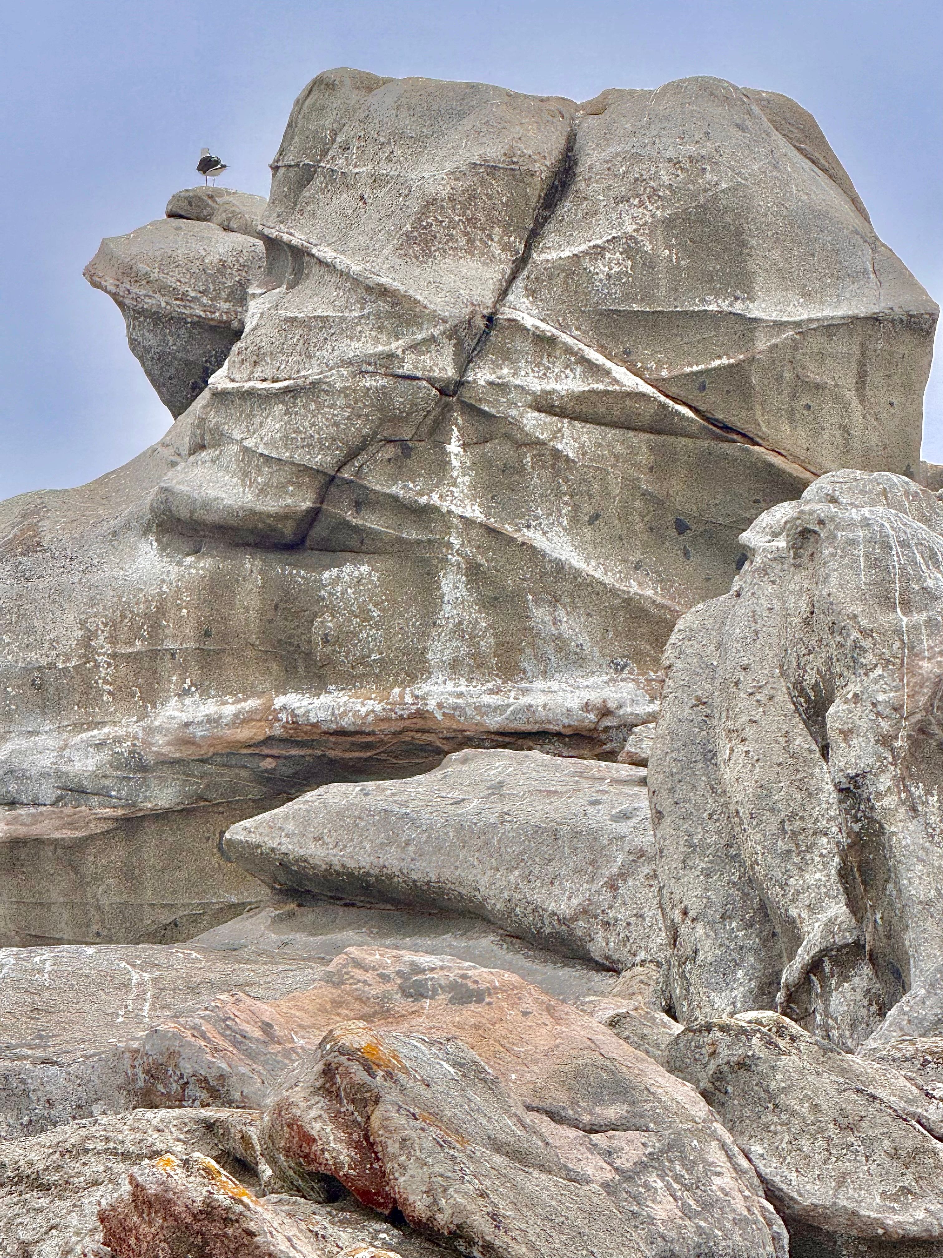 Dramatic Rock Formation with Bird Perched · Free Stock Photo
