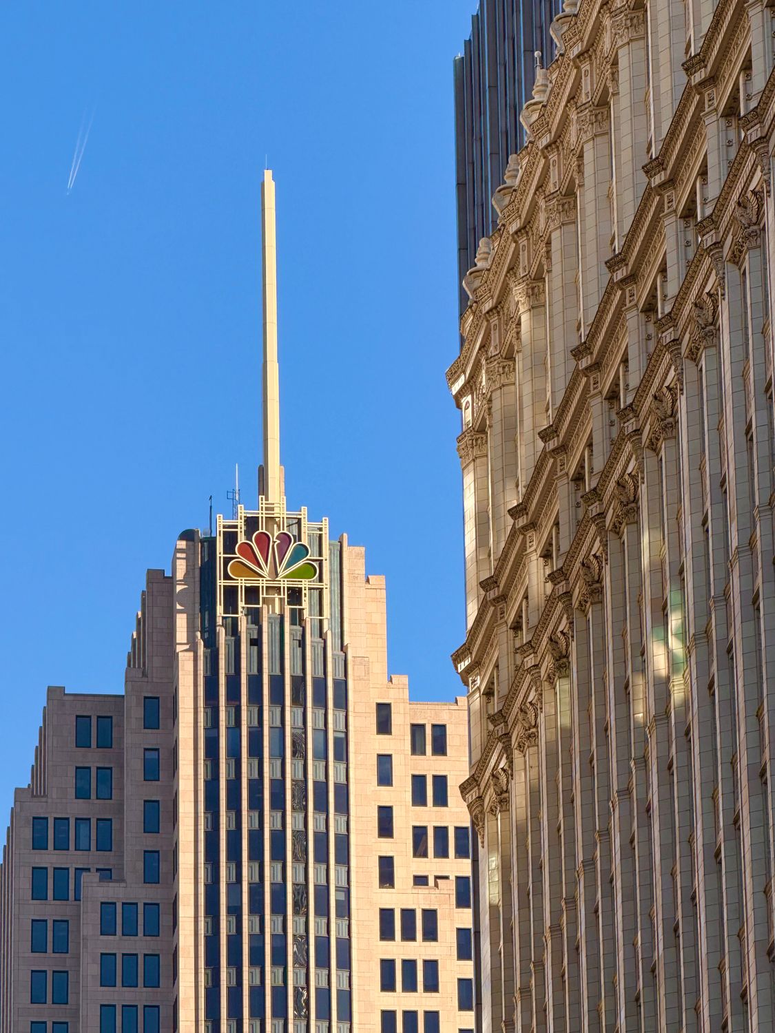 Nbc Program Building NBC Tower with Ornate Historic Building Facade · Free Stock Photo