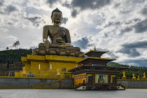 Foto d'estoc gratuïta de bhutan, paro, temple budista