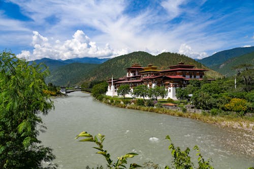 Foto d'estoc gratuïta de bhutan, punakha, punakha dzong