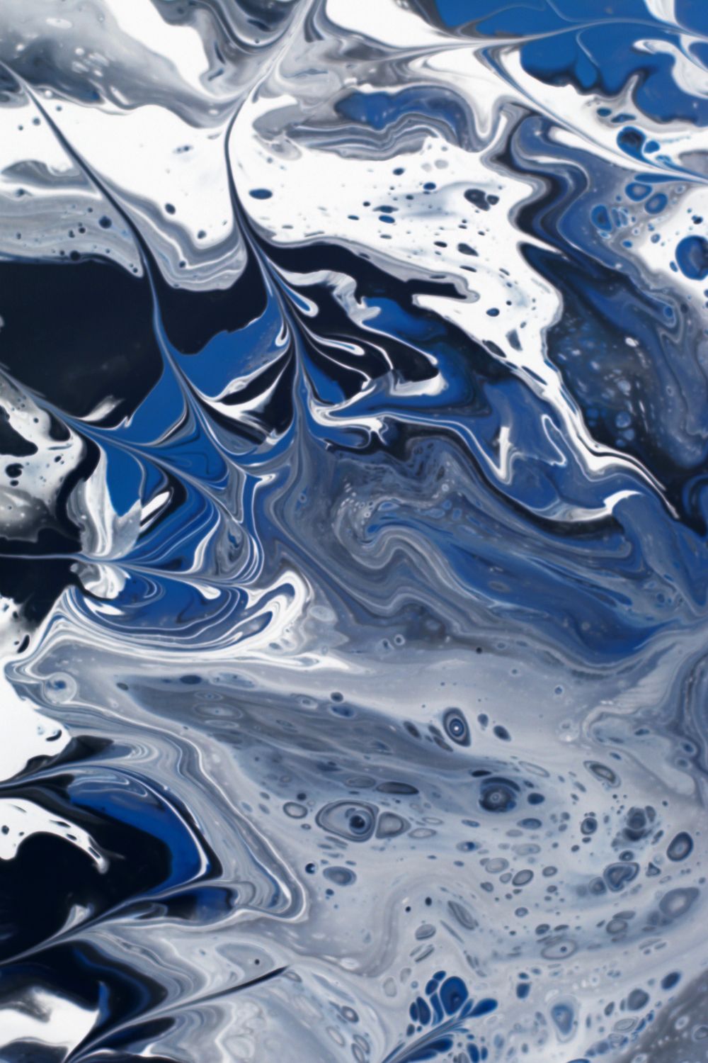 Abstract Blue and White Swirl Art Pattern · Free Stock Photo