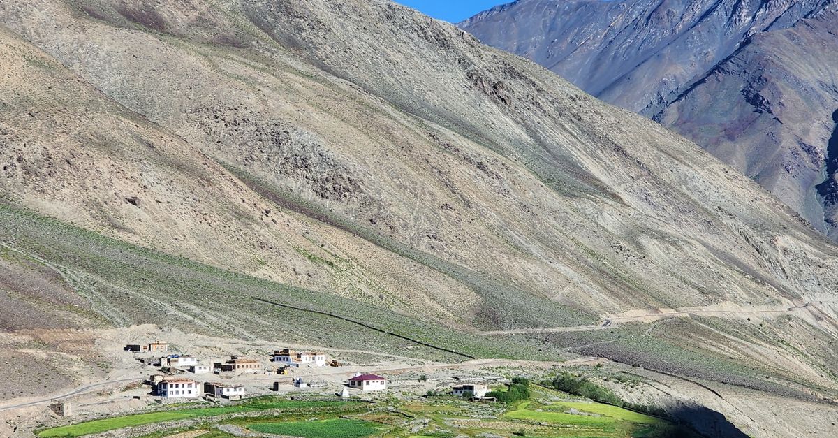 Remote Rural Valley Mountain Village in Remote Valley Landscape · Free Stock Photo