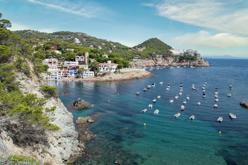 The old town and coastline of Tossa de Mar