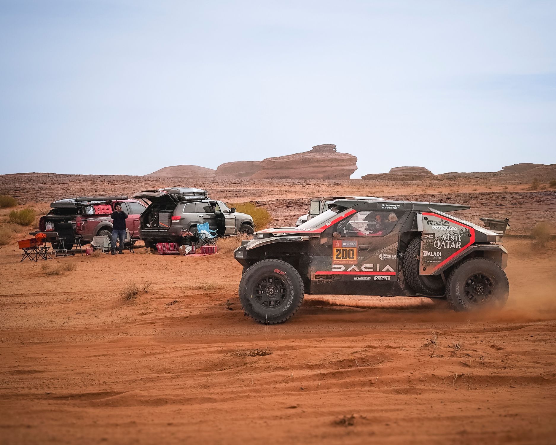 Off Road Rally Off-Road Rally Racing in Desert Terrain · Free Stock Photo