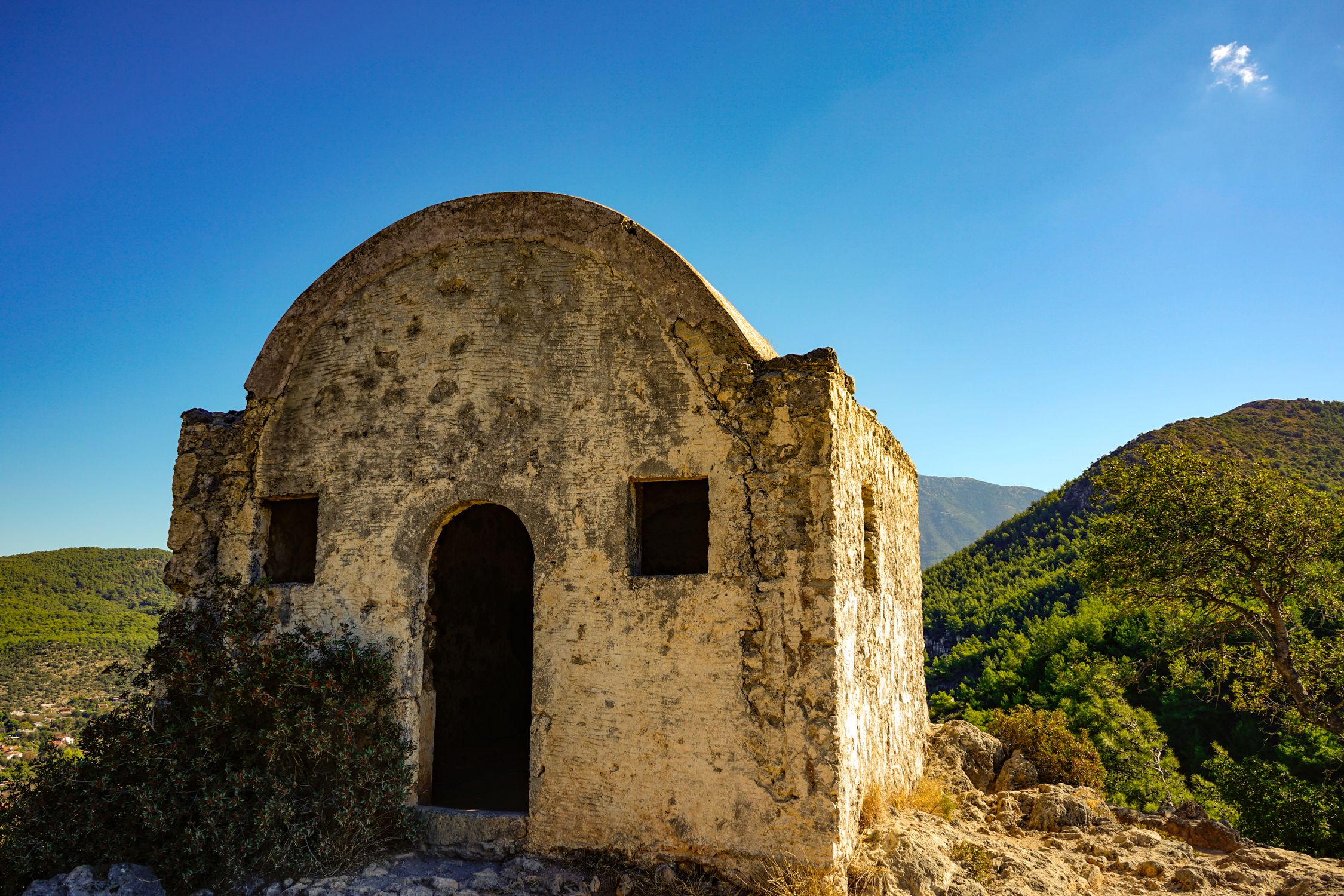 Historic Stone Structure in Kayaköy, Türkiye · Free Stock Photo