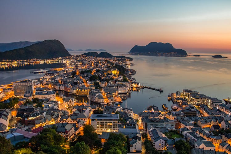 Aerial Photography Of City Beside Sea