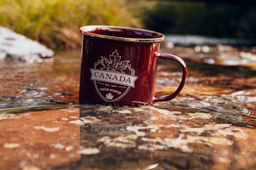 Free Red Ceramic Mug Stock Photo