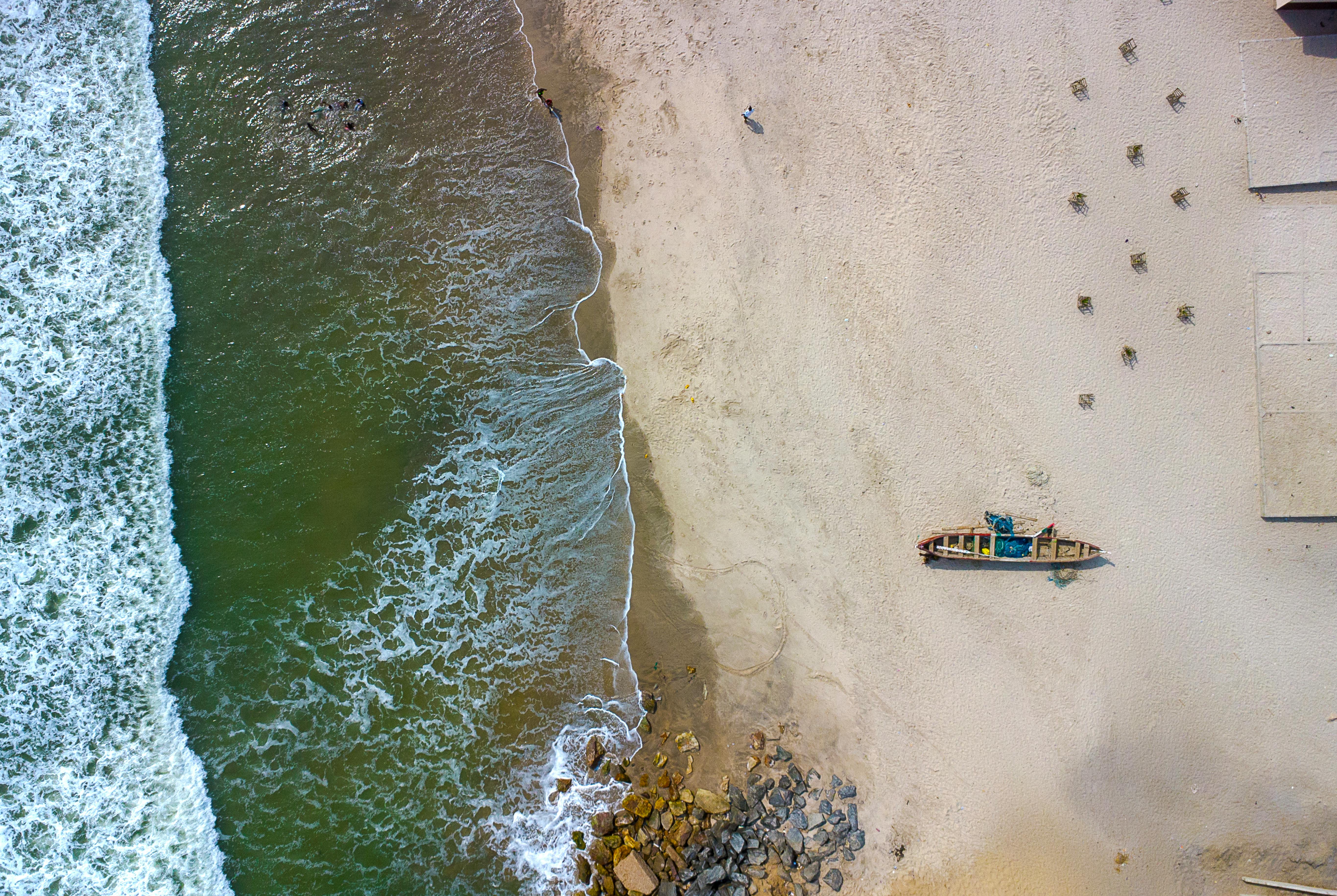 Un paisaje urbano costero en el litoral atlántico de Ghana
