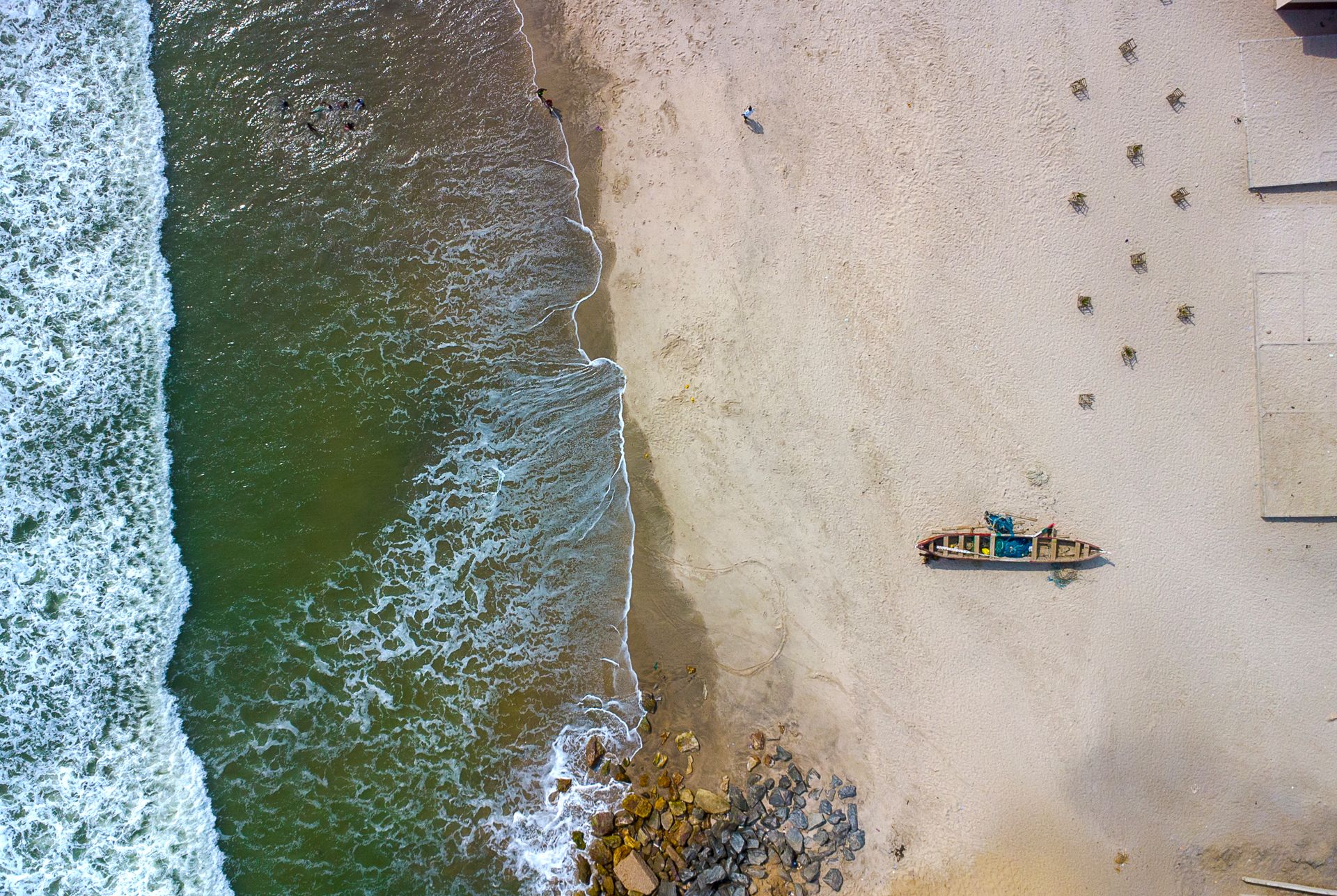 Un paisaje urbano costero en el litoral atlántico de Ghana