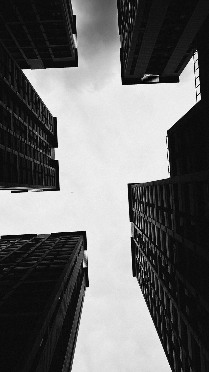 Dramatic Black and White Urban Architecture · Free Stock Photo