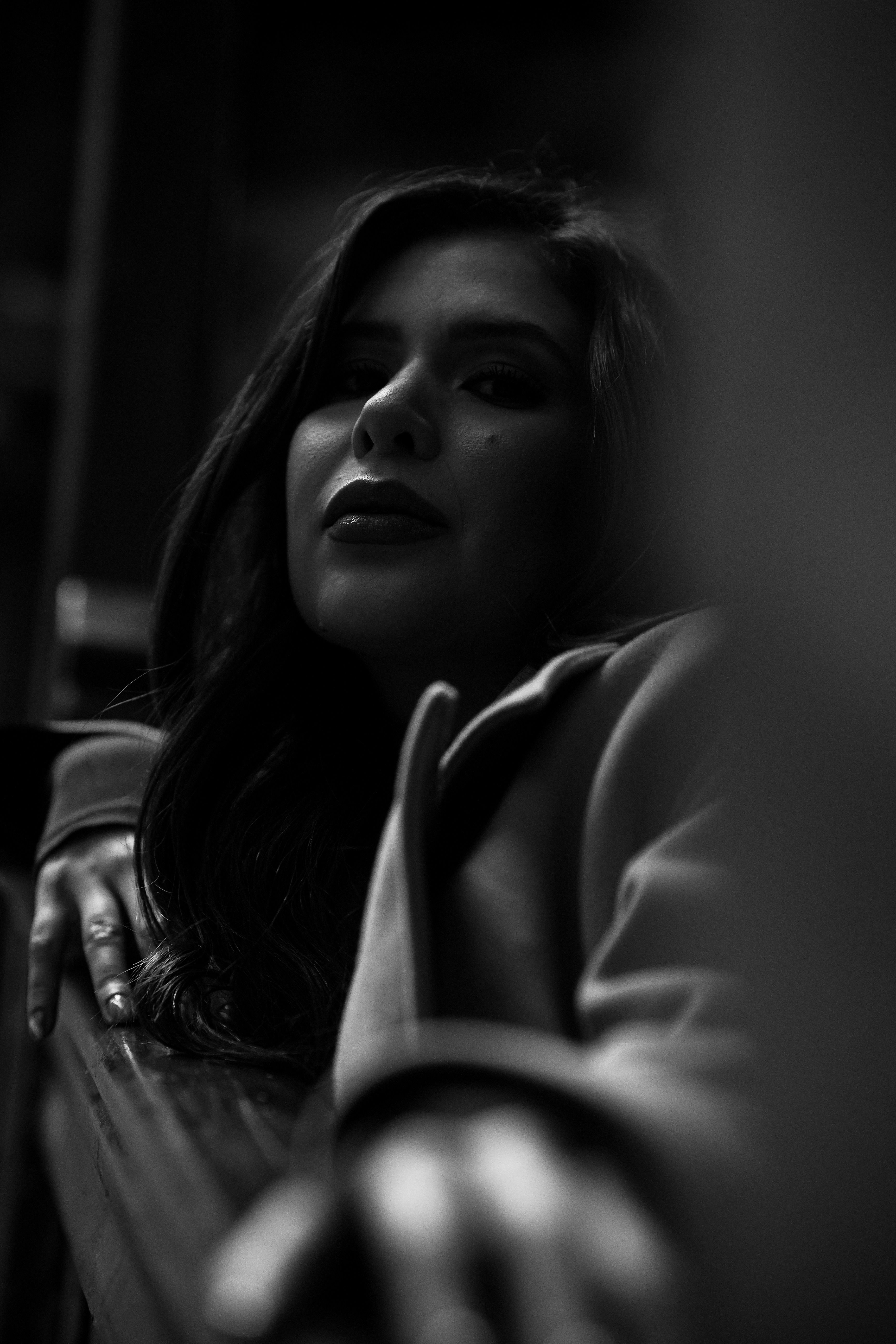 Artistic Black and White Portrait of Woman · Free Stock Photo
