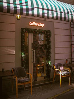 Charming coffee shop with outdoor seating in Belgrade. Perfect for casual gatherings.