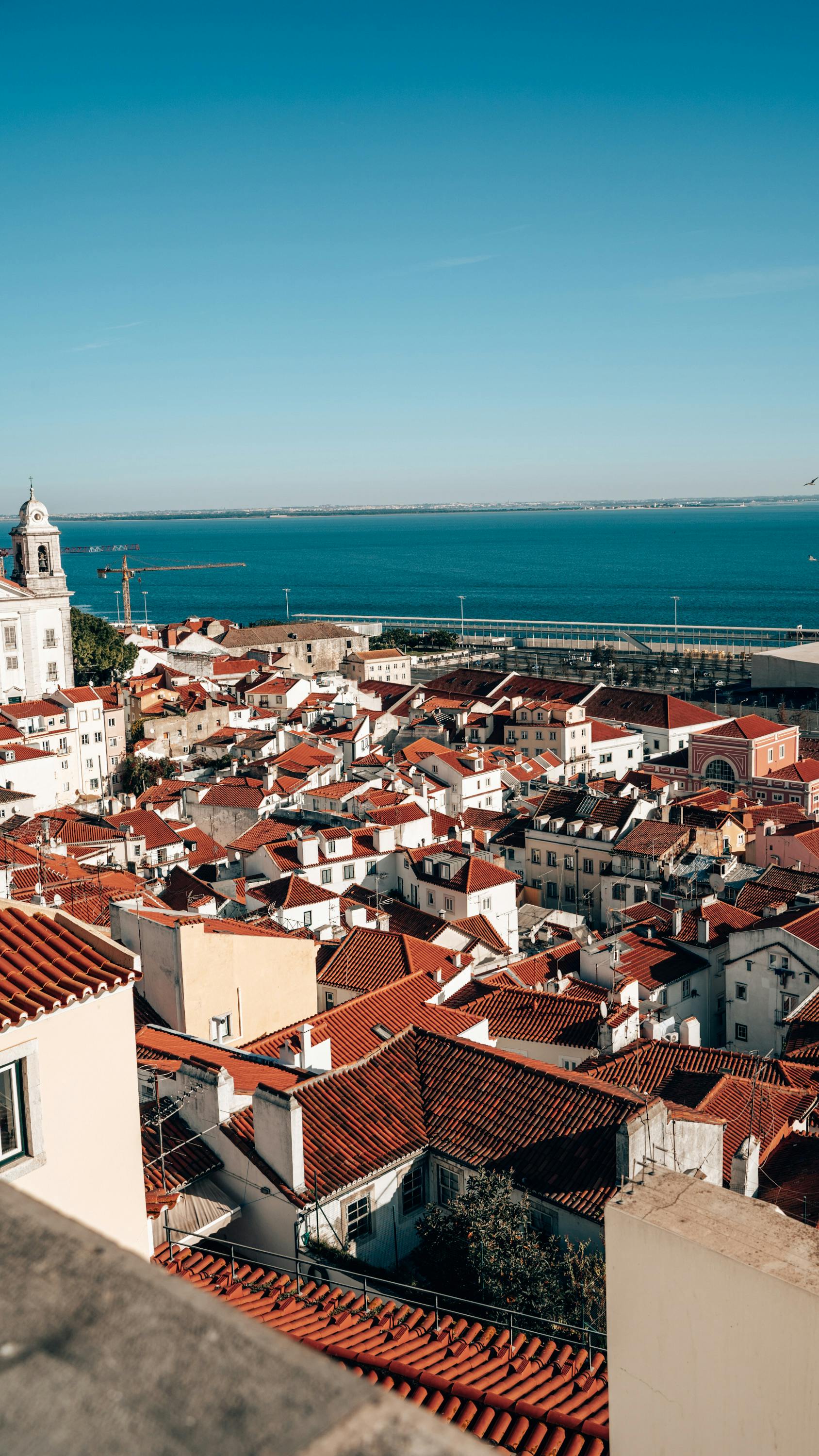 Portugal cityscape with traditional architecture