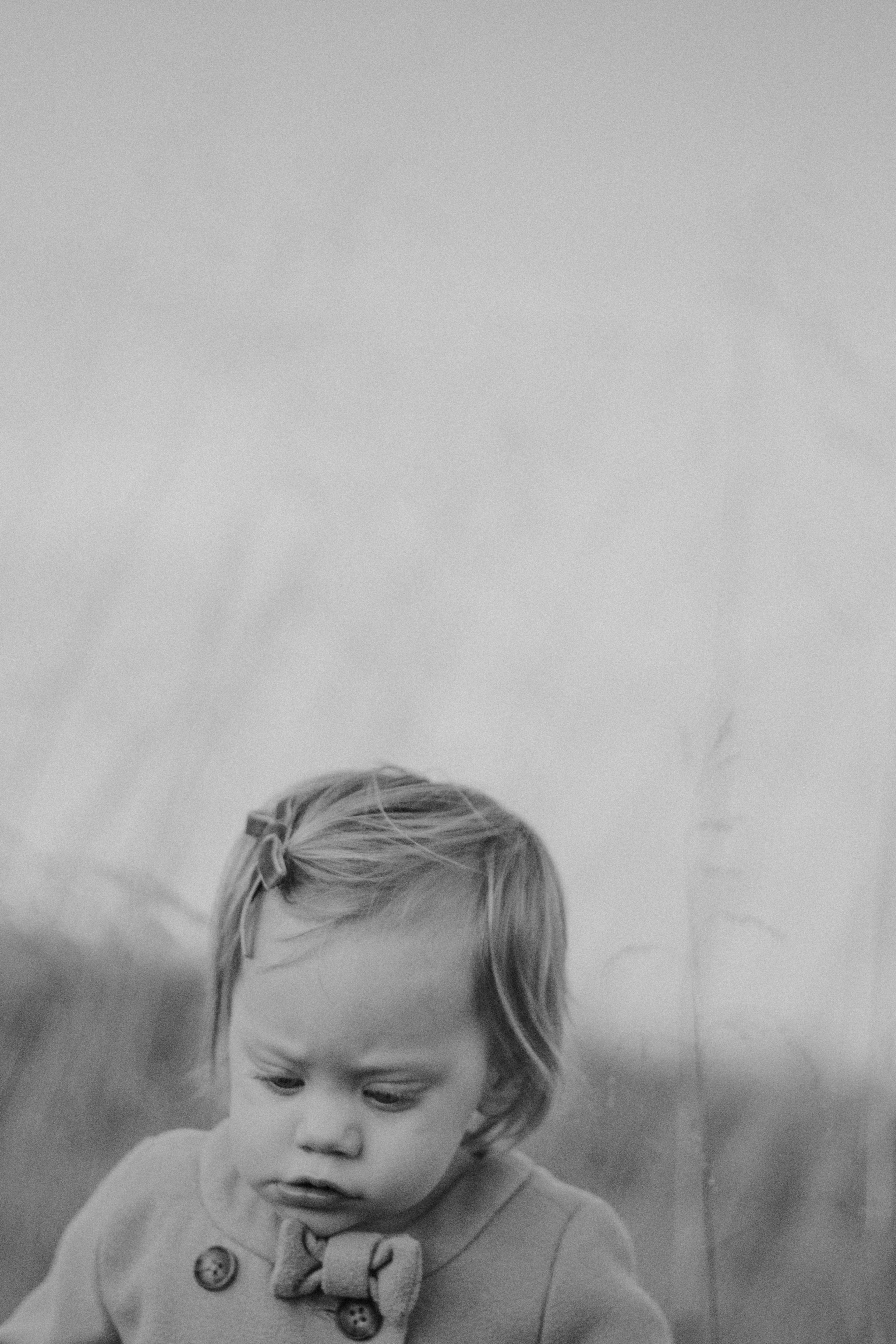 Black and White Portrait of a Young Girl in Nature · Free Stock Photo