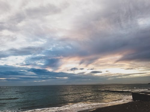 Gratis lagerfoto af hav, himmel, skyer