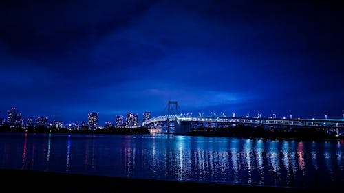 Immagine gratuita di mare, notte, ponti