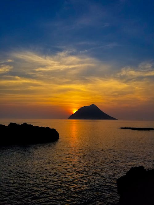 Immagine gratuita di cielo, crepuscolo, isola