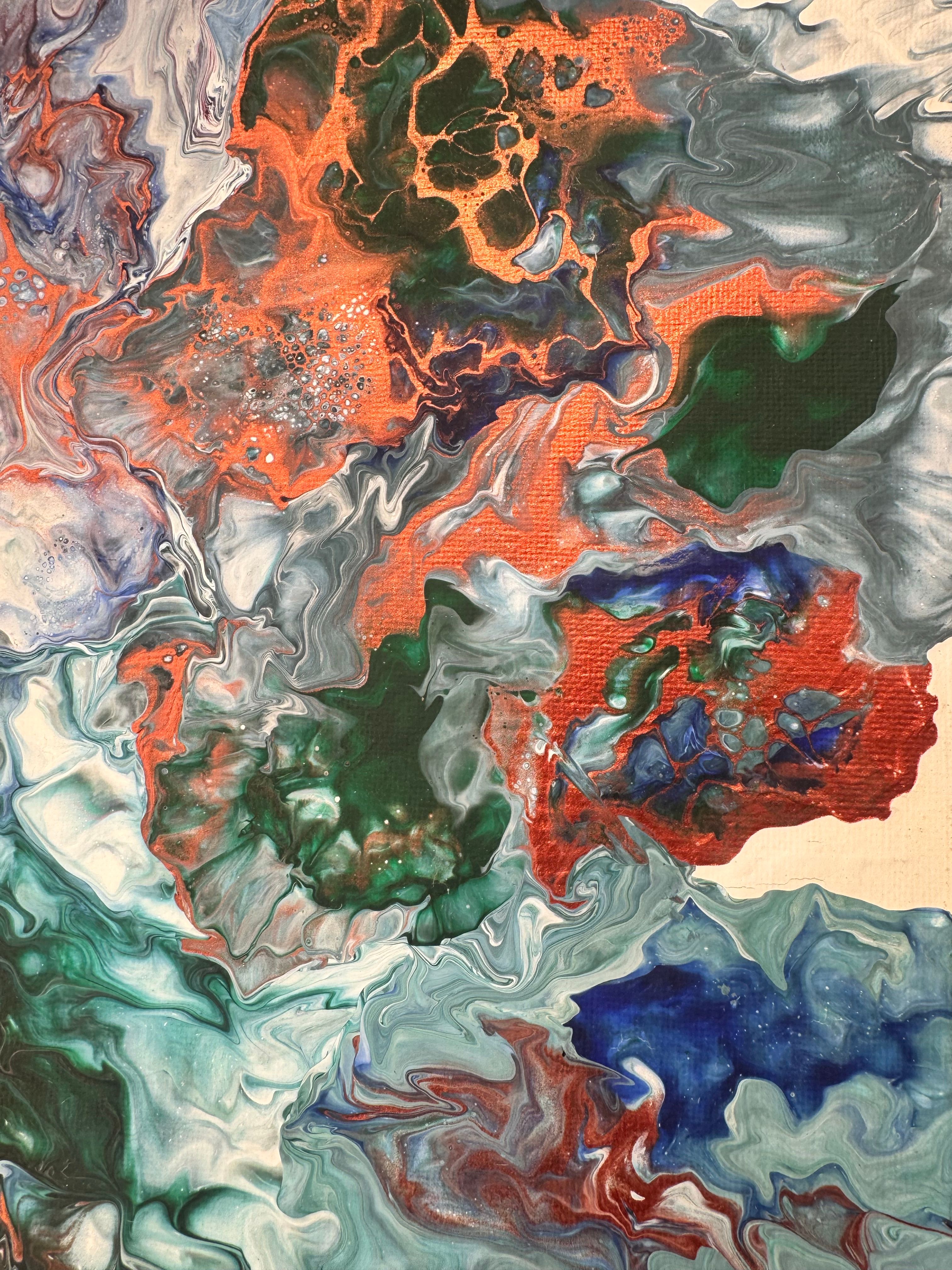 Colorful Abstract Fluid Art Painting · Free Stock Photo