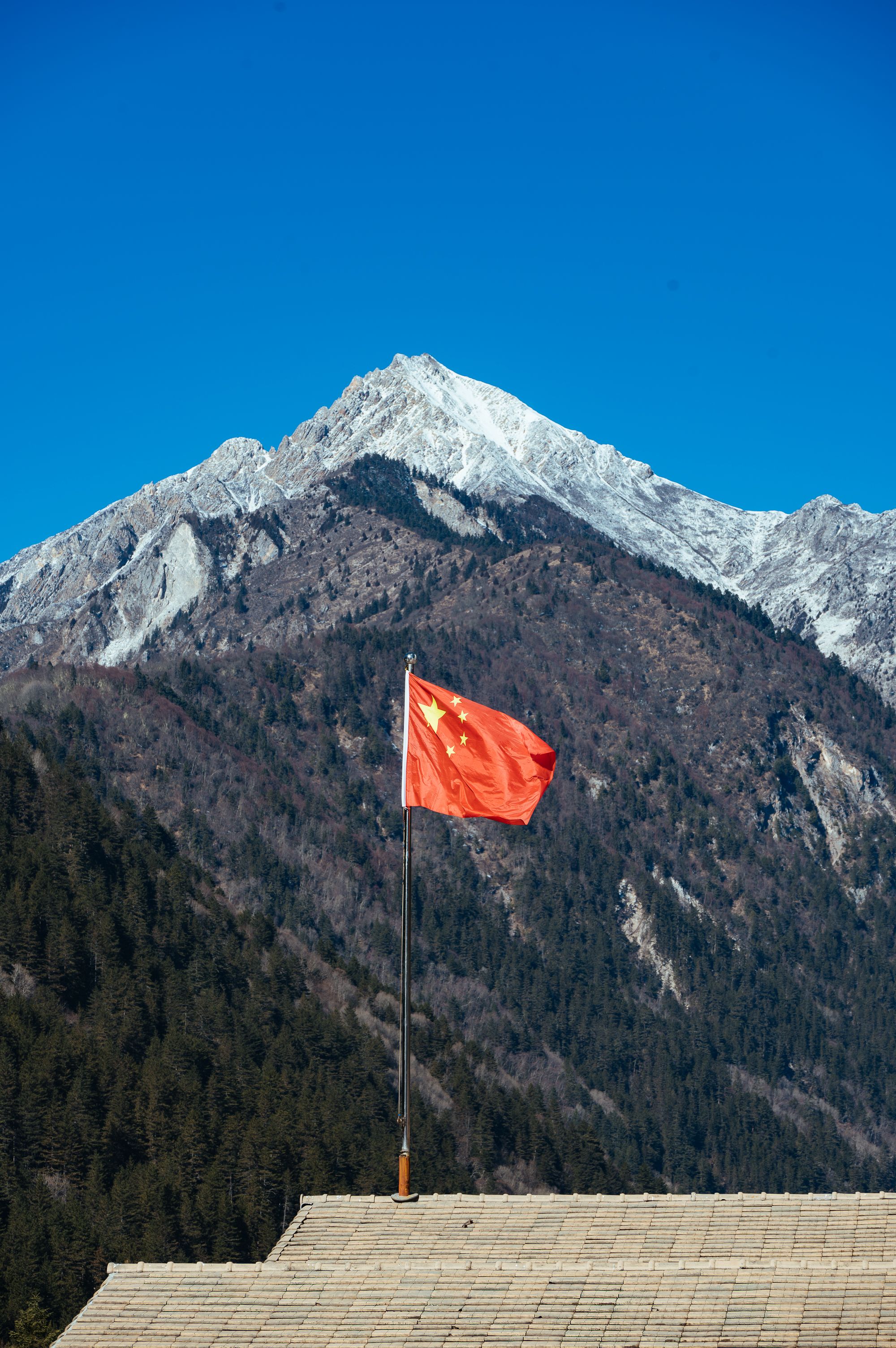 russia china flags summit meeting
