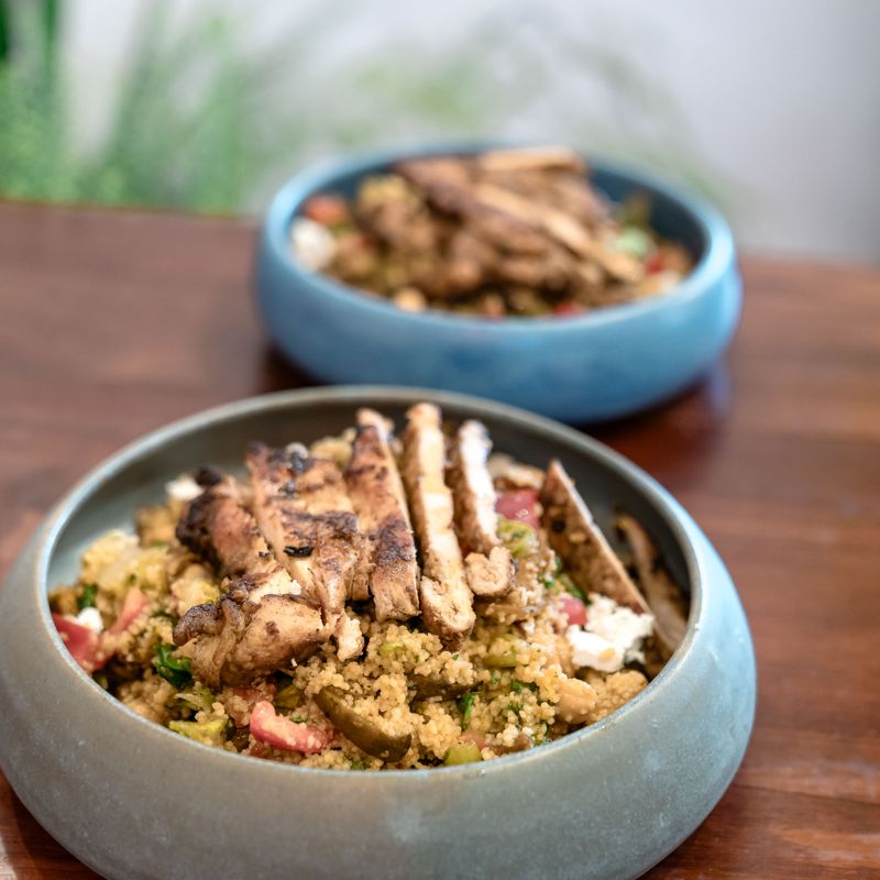 Mediterranean Chickpea Quinoa Bowls