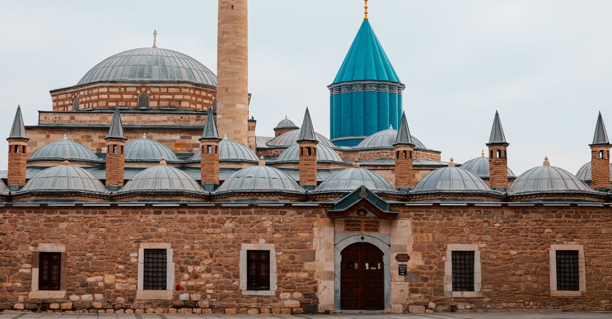 Mevlana Museum Exterior In Konya Turkey Free Stock Photo mevlana-museum-exterior-in-konya-turkey-free-stock-photo