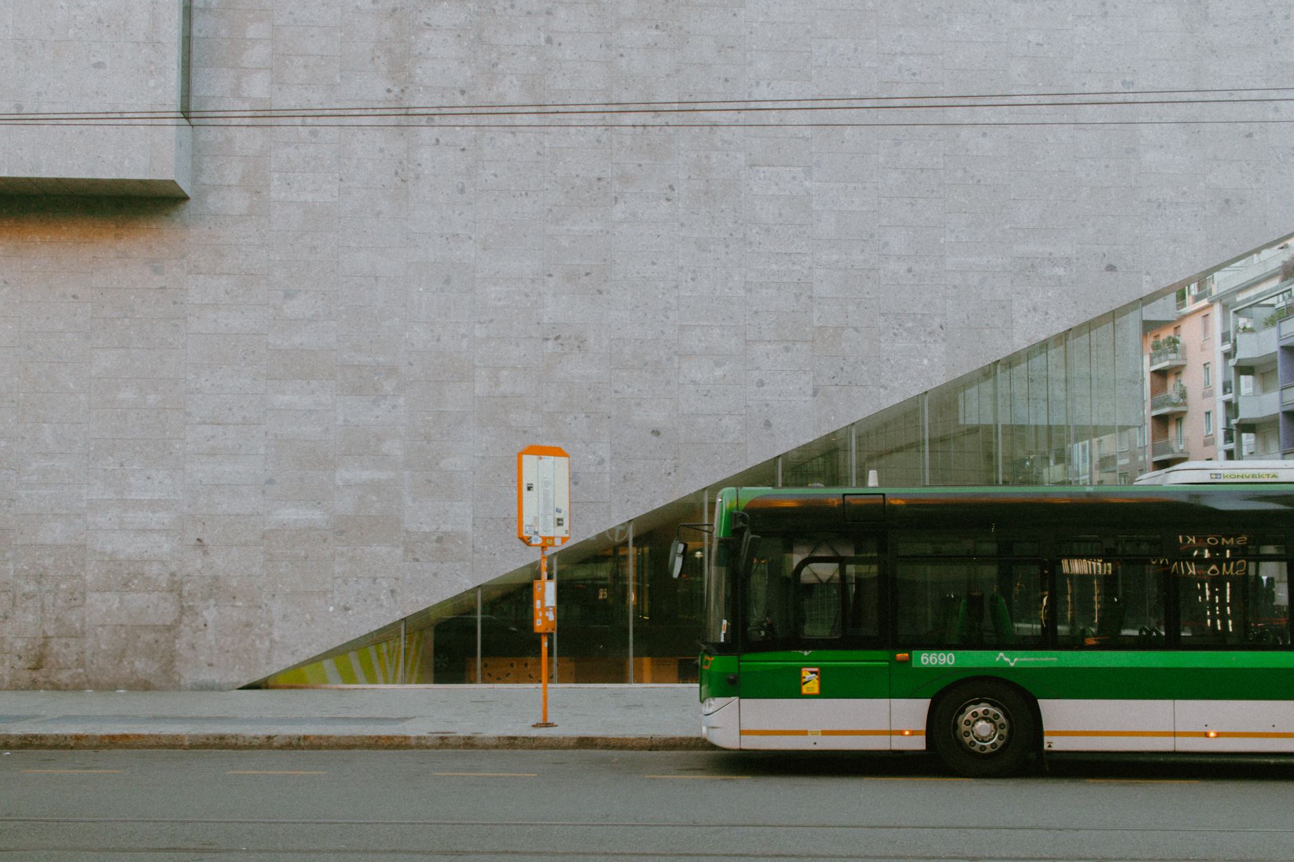 Italian city bus public transport