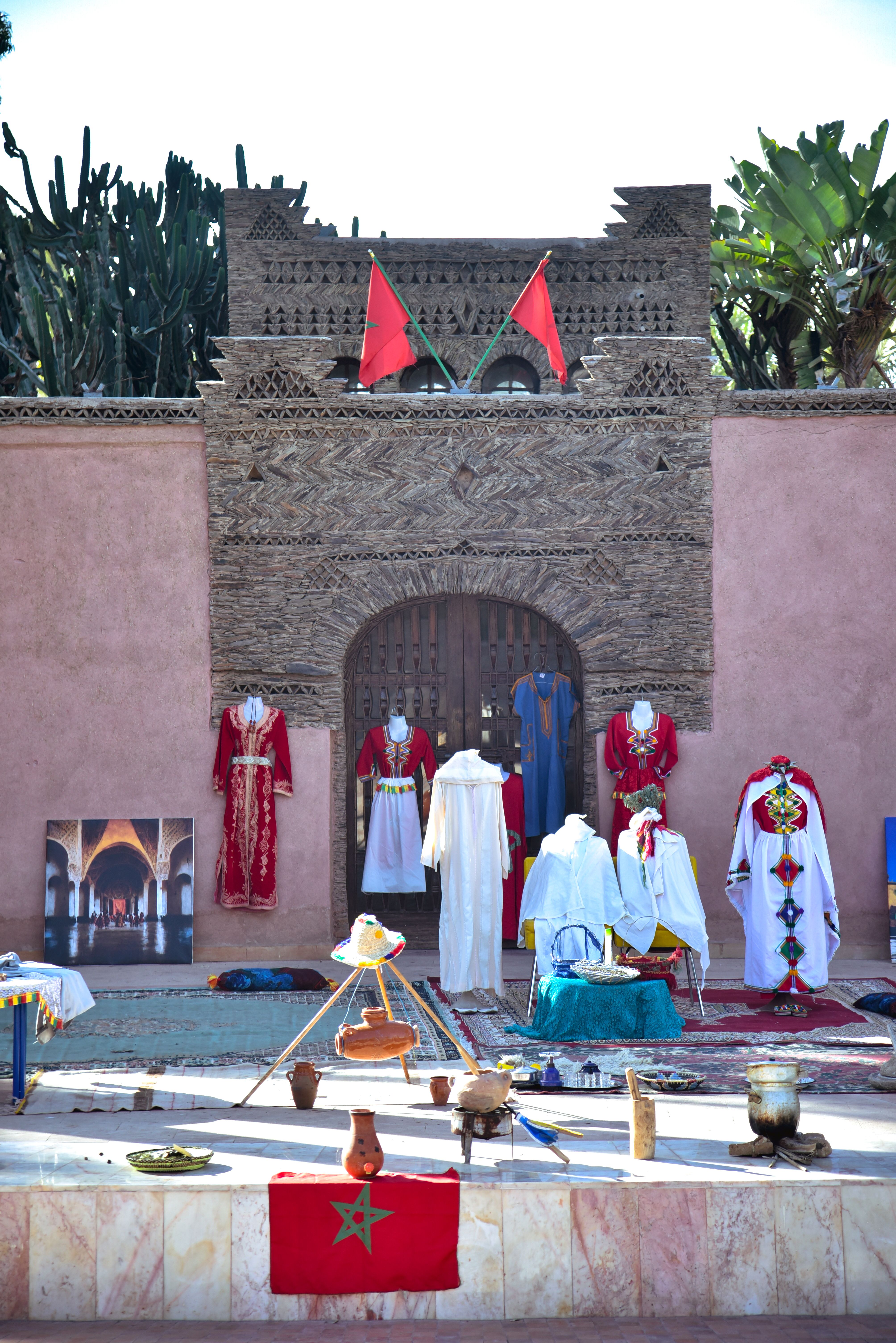 Traditional Moroccan Garments Display in Agadir · Free Stock Photo