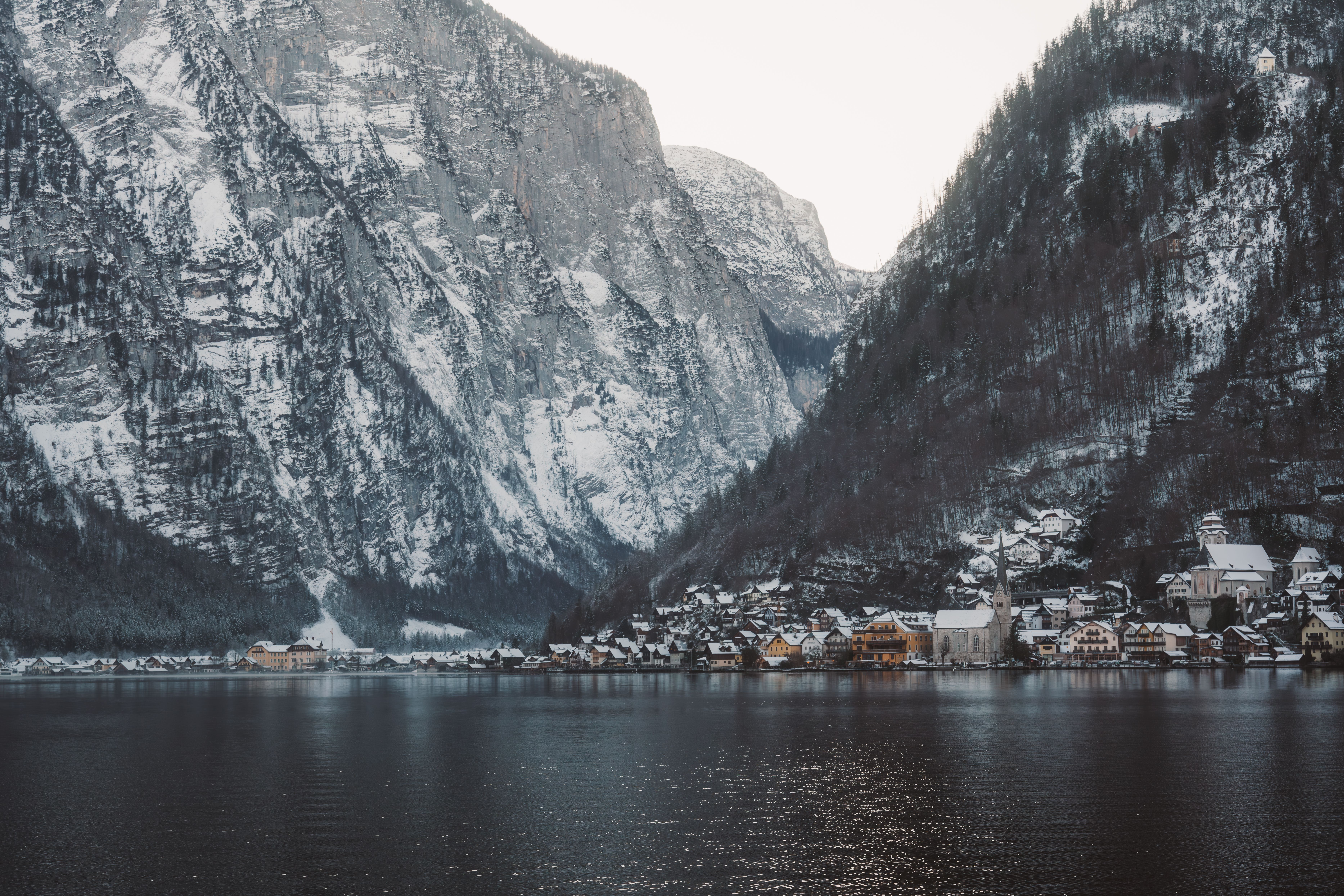 Scenic Winter View of Hallstatt in Austria · Free Stock Photo