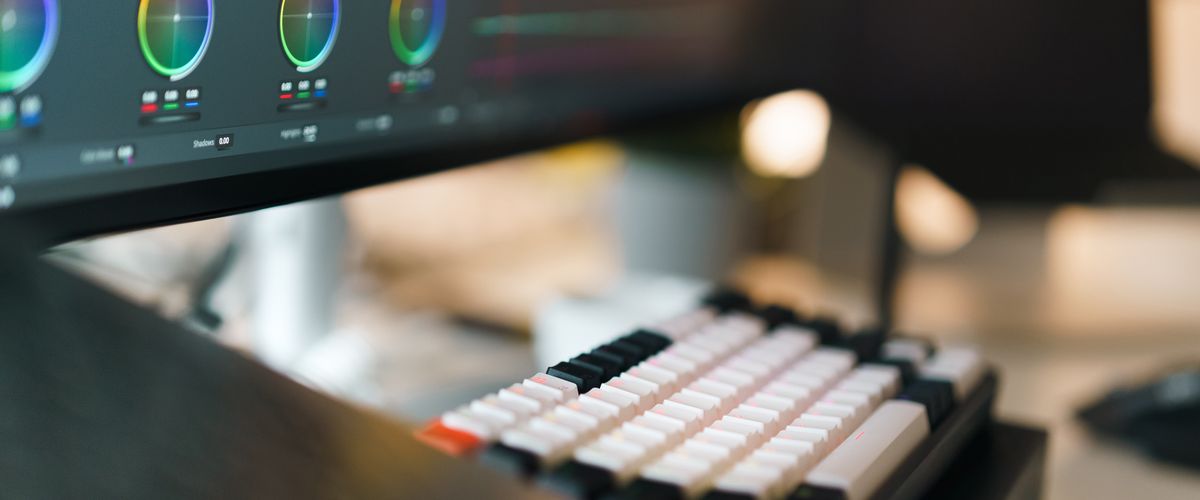 Professional video editing workspace — how much does video editing cost in 2026