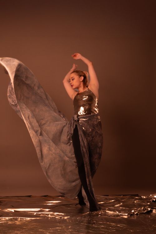 Elegant Contemporary Dancer in Flowing Dress Free Stock Photo Elegant Contemporary Dancer in Flowing Dress Free Stock Photo