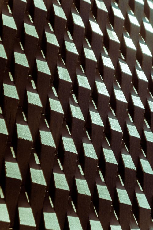Geometric Pattern of Wooden Blocks Abstract Design · Free Stock Photo