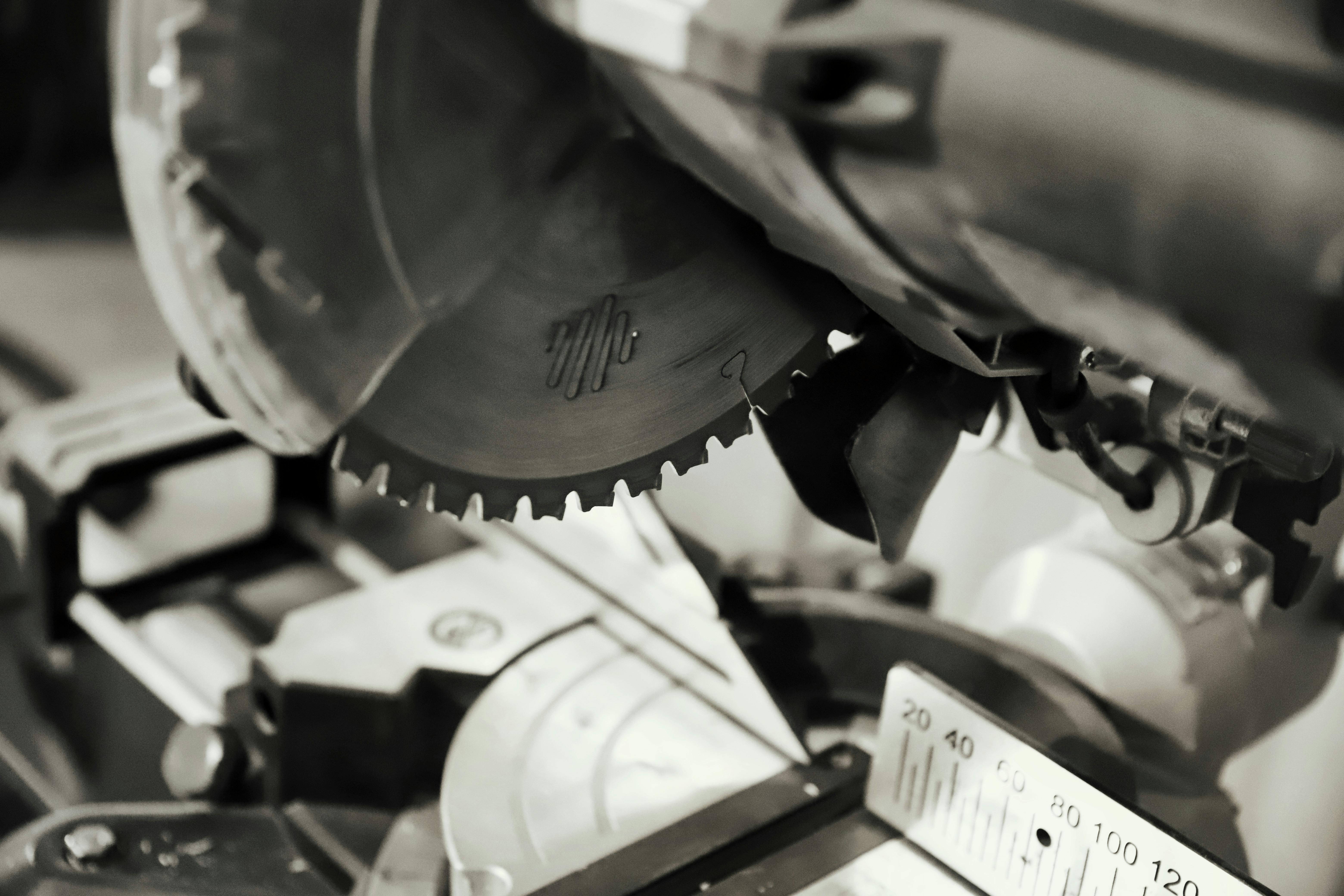 Power tools – circular saw in workshop