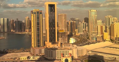 Free Skyscrapers in beautiful Sharjah Stock Photo