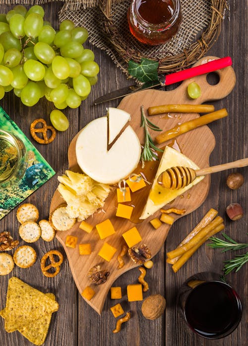 Fotografia De Postura Plana De Alimentos Assados