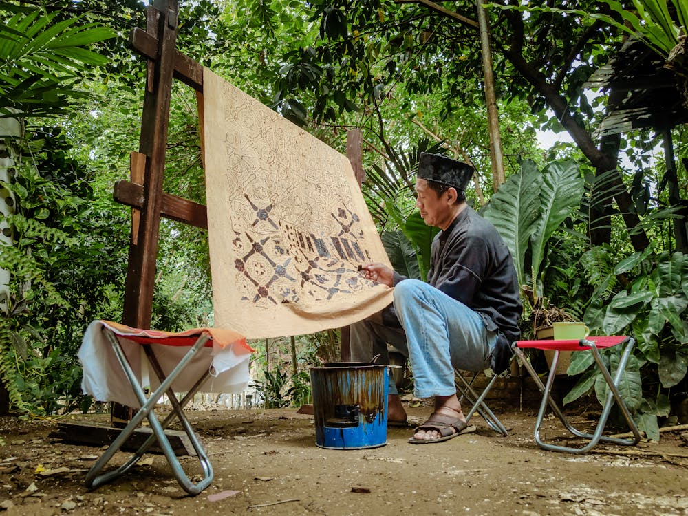 Batik Fabric painting