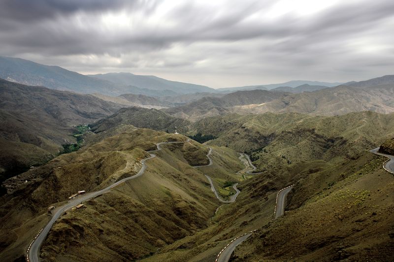 Tizi n'Tichka mountain pass near Ouarzazate