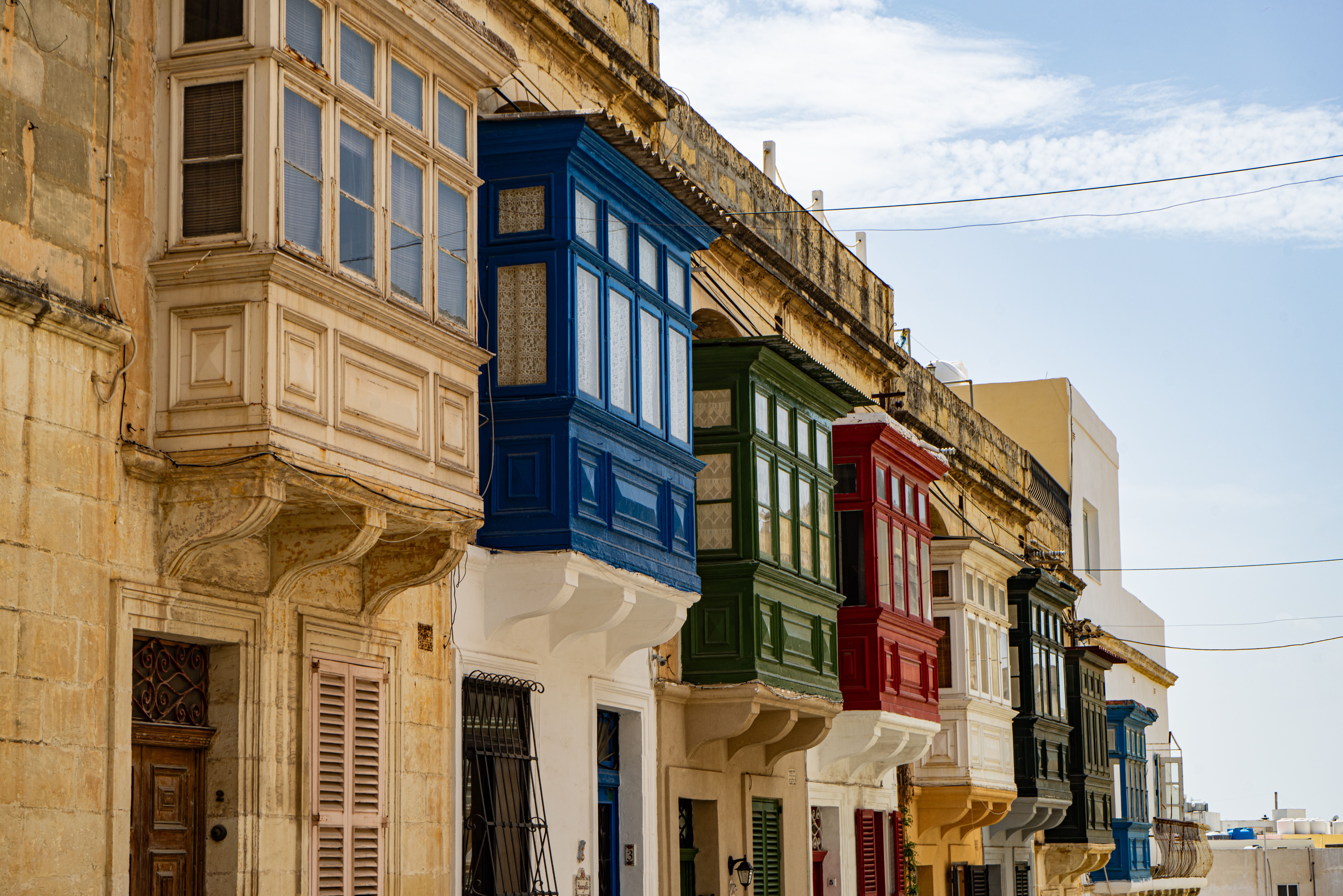 Colorful Traditional Balconies in Malta Street · Free Stock Photo