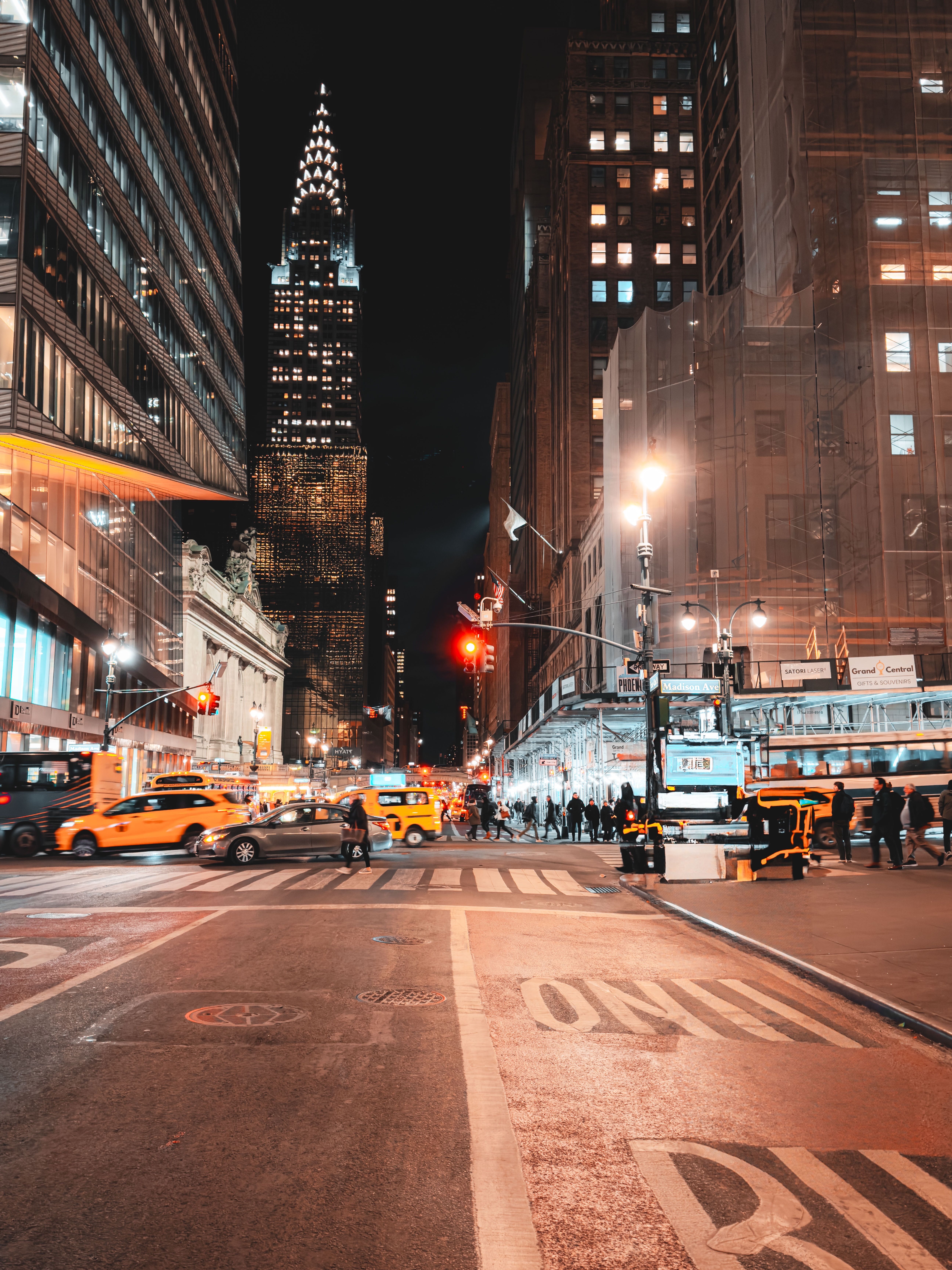 Bustling New York City Street at Night · Free Stock Photo