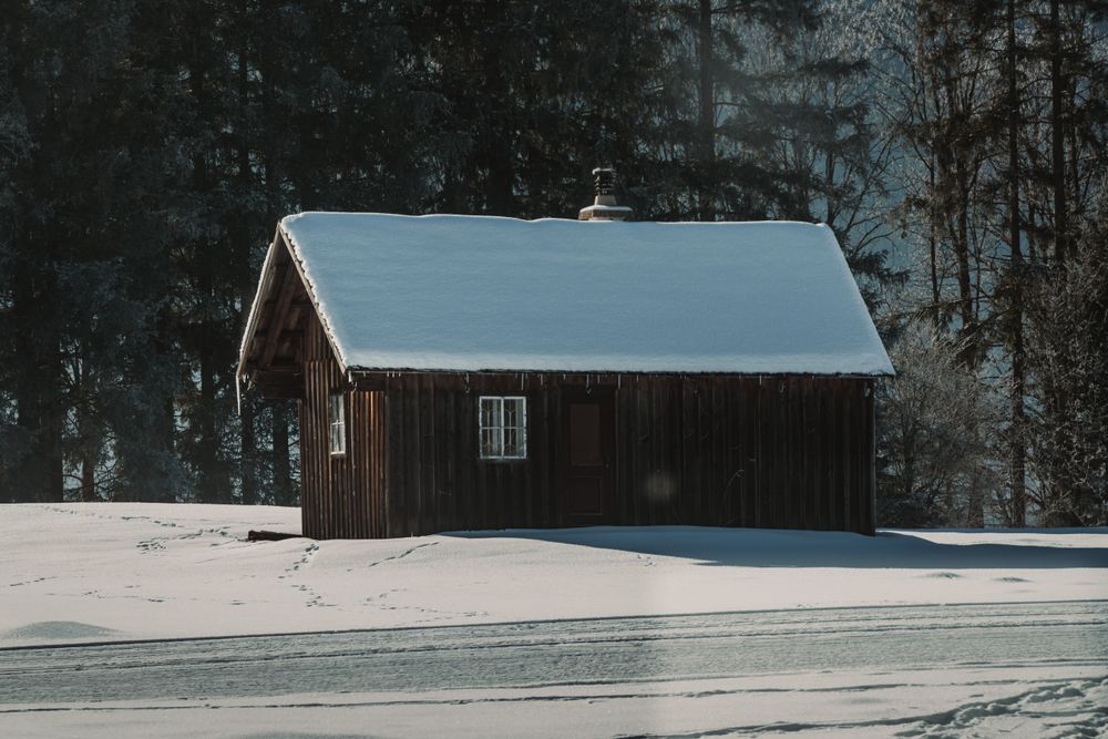 Cabin in winter