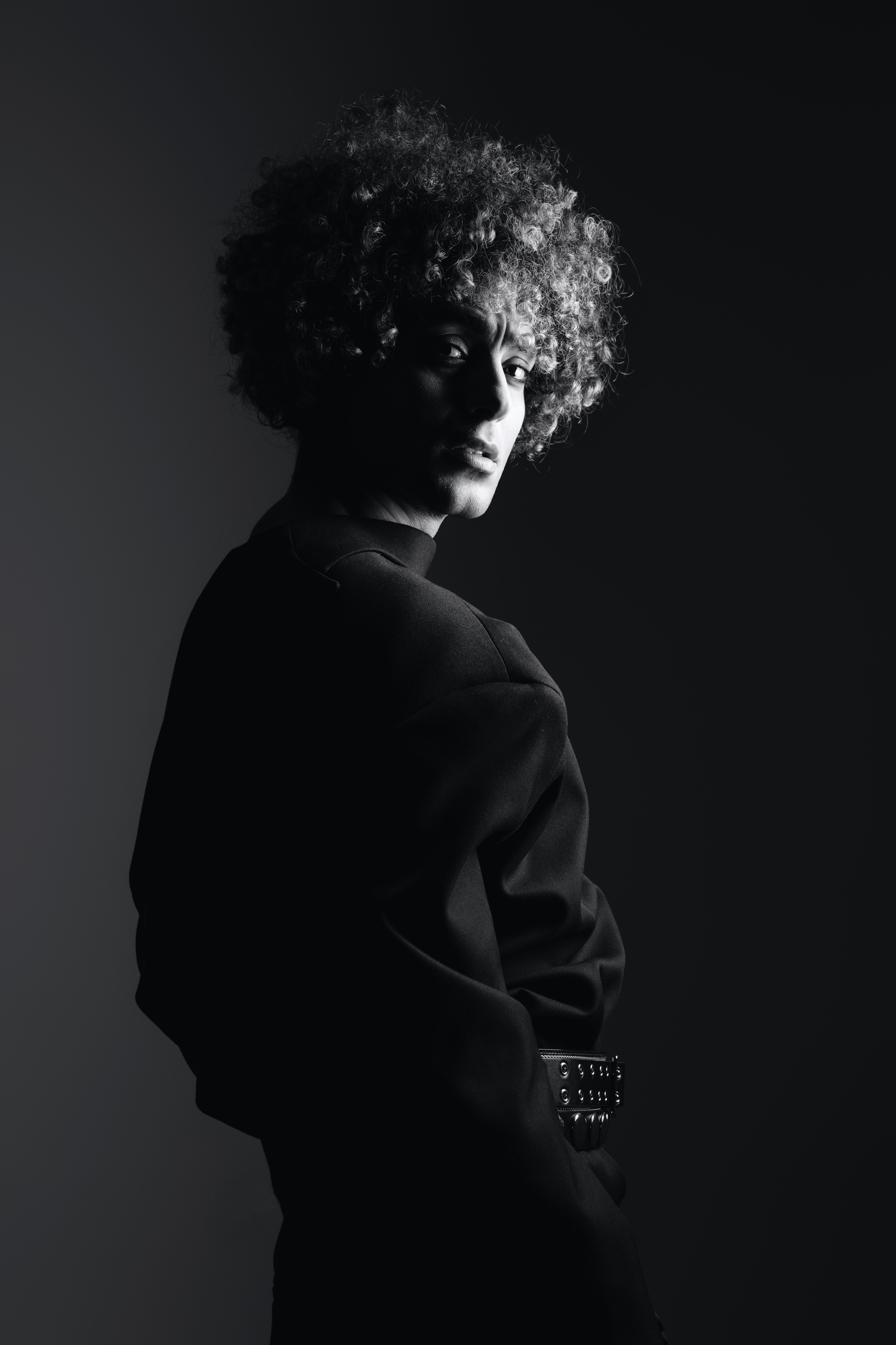 Black and White Artistic Studio Portrait · Free Stock Photo