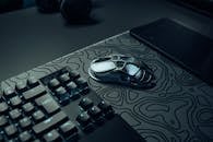 Modern Gaming Setup with Sleek Keyboard and Mouse