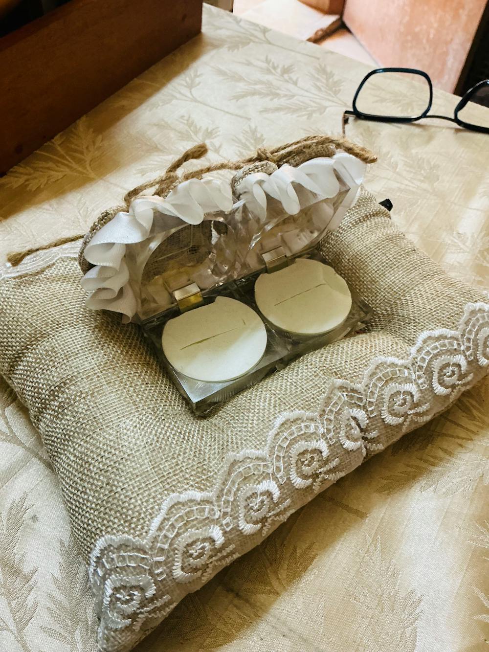 Batik Burlap Pillows