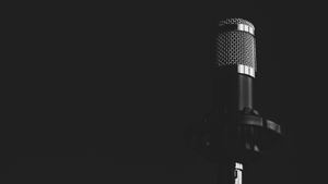 Studio microphone in low light — photo by Erkan Utu on Pexels