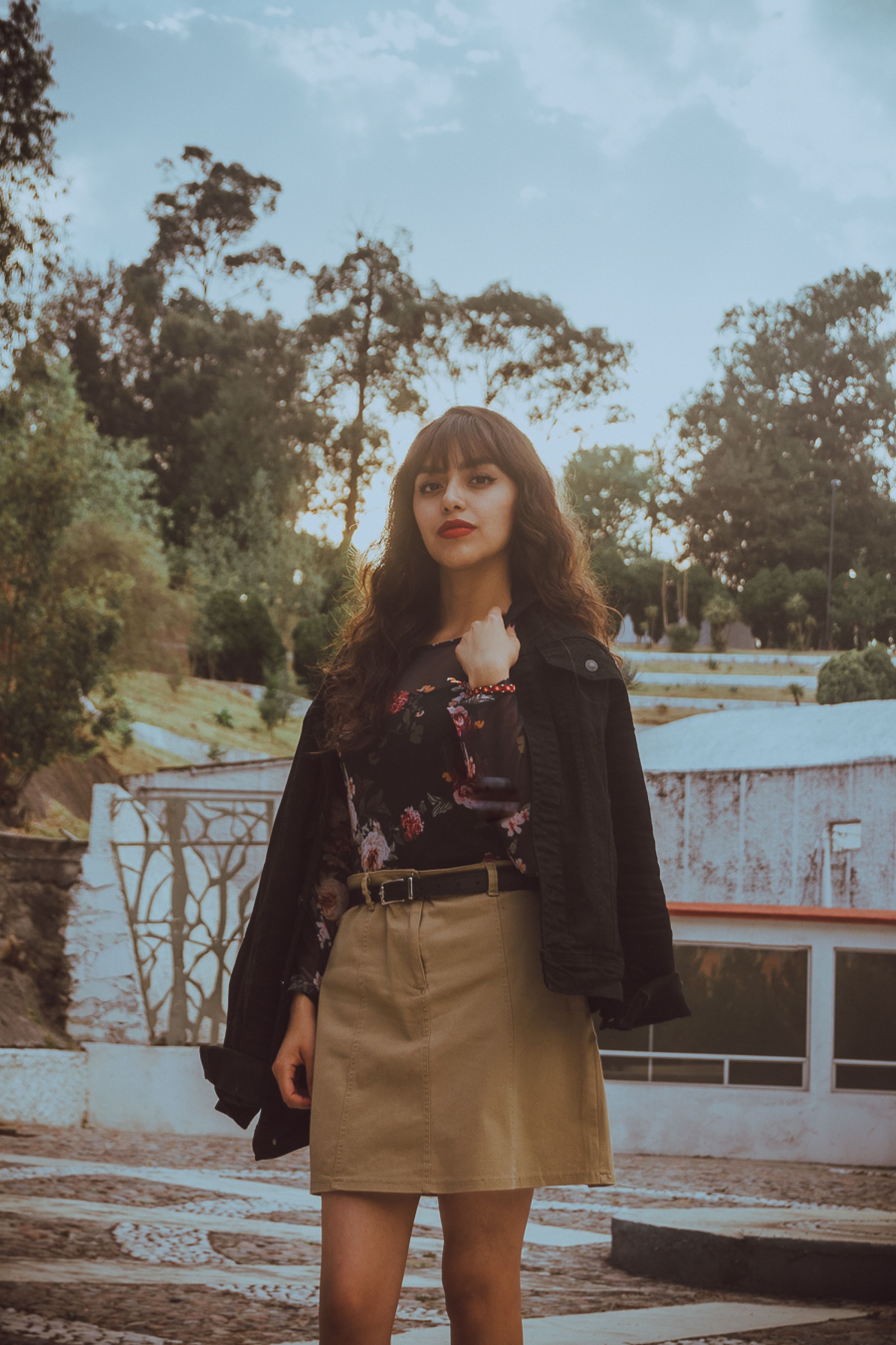 Jupe fleurie
