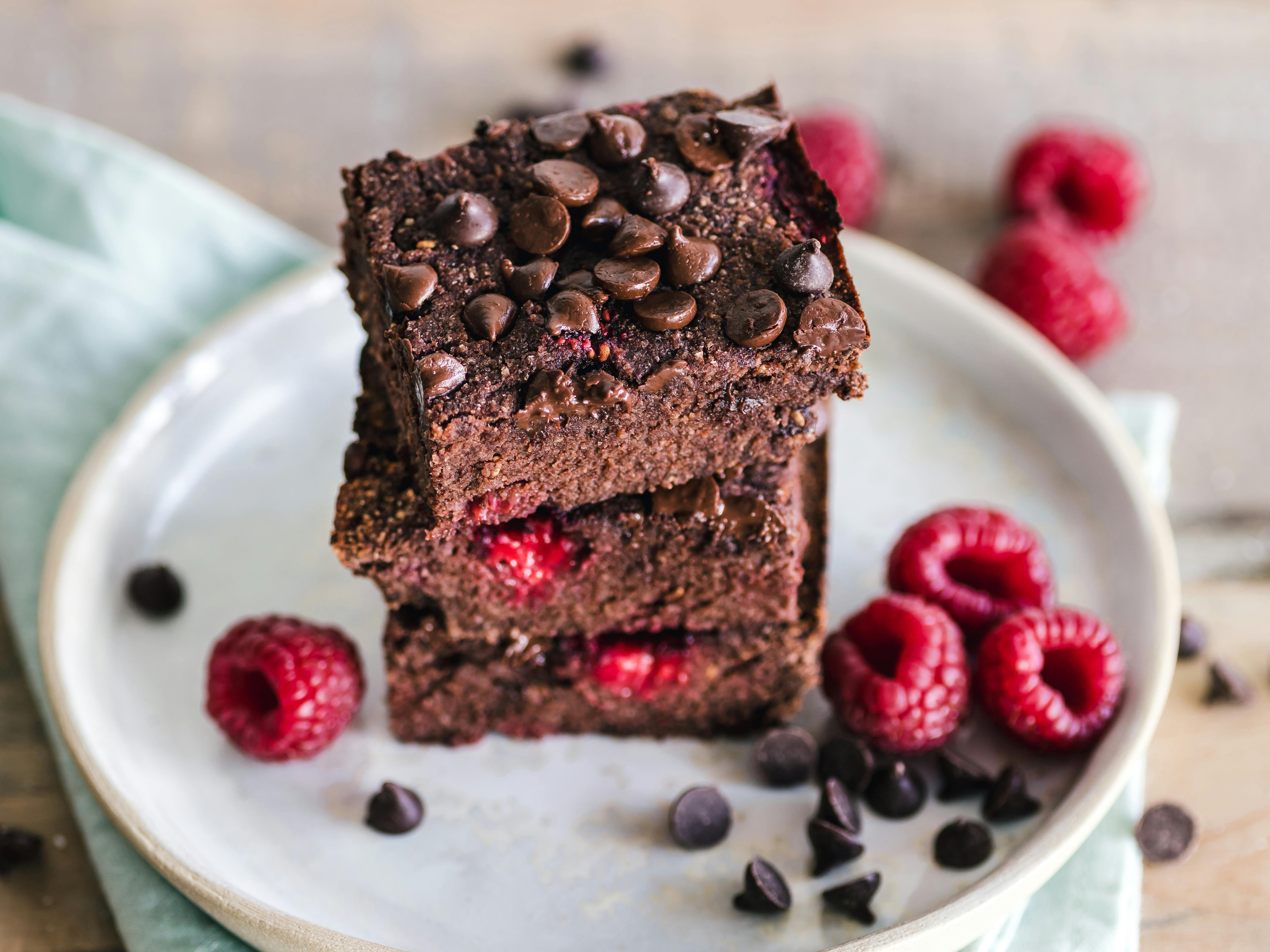 Close-Up Photo Of Stacked Brownies · Free Stock Photo