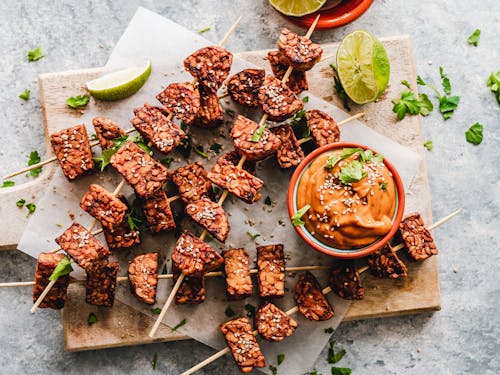 Free Top View Photo Of Skewers Stock Photo
