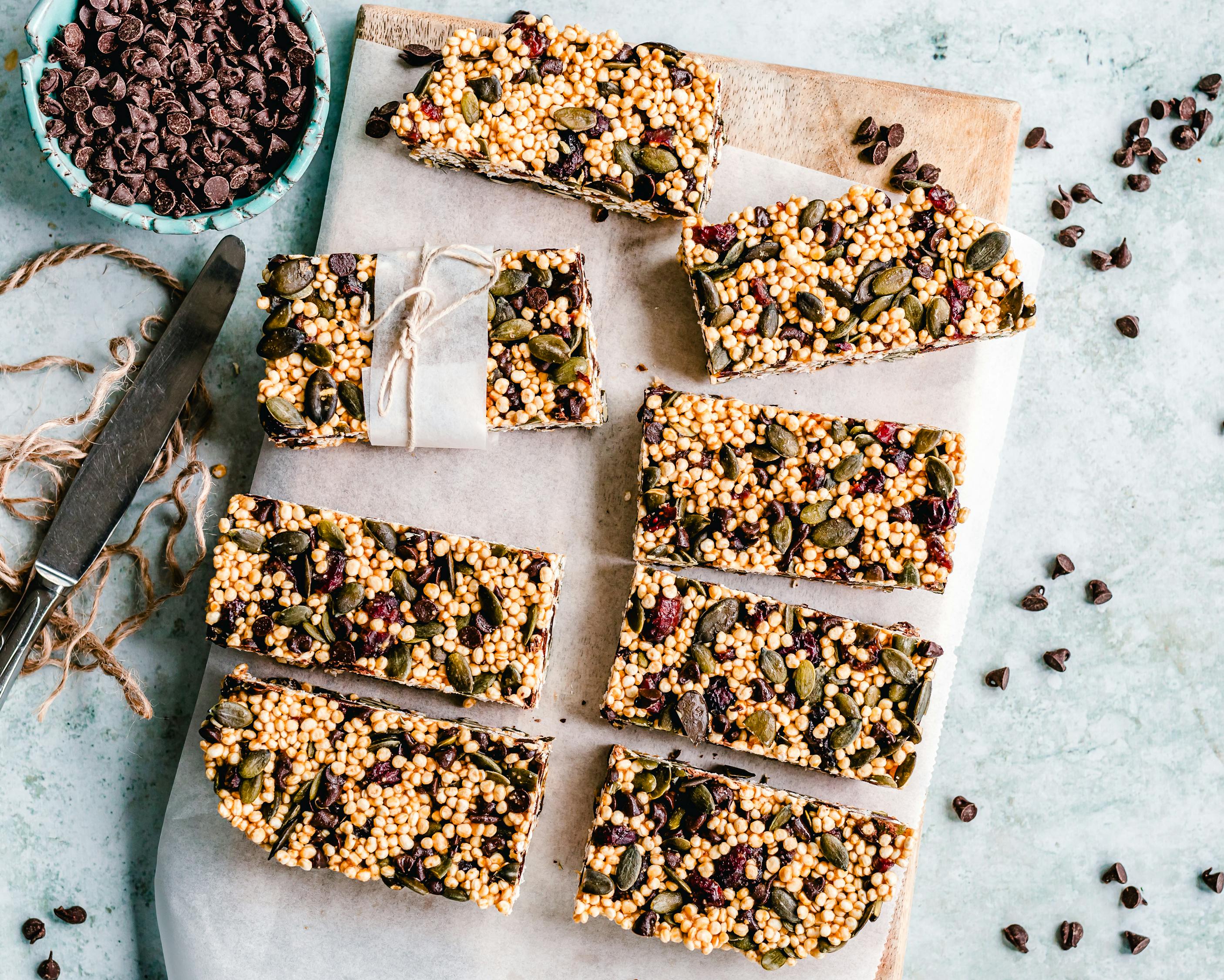 Top View Photo Of Granola Bars