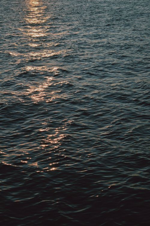 Sunlit Ripples Sunlit Ripples on Open Water at Sunset · Free Stock Photo